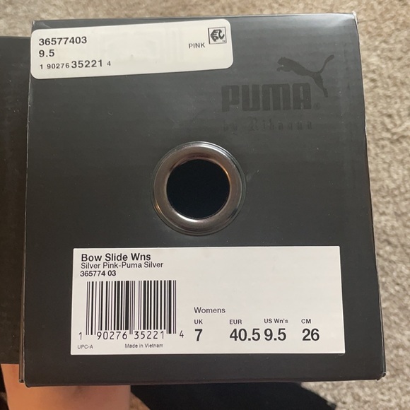Puma x Rihanna Fenty bow slides, pink UK 7 - Picture 10 of 10